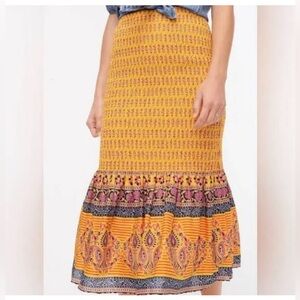 J. Crew, Sunny Block smocked skirt, size 10